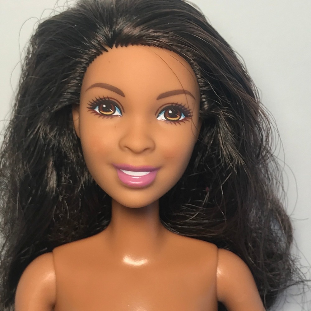Nude Barbie 2015 Careers Bakery Owner African American Desiree Face DMM43 Doll